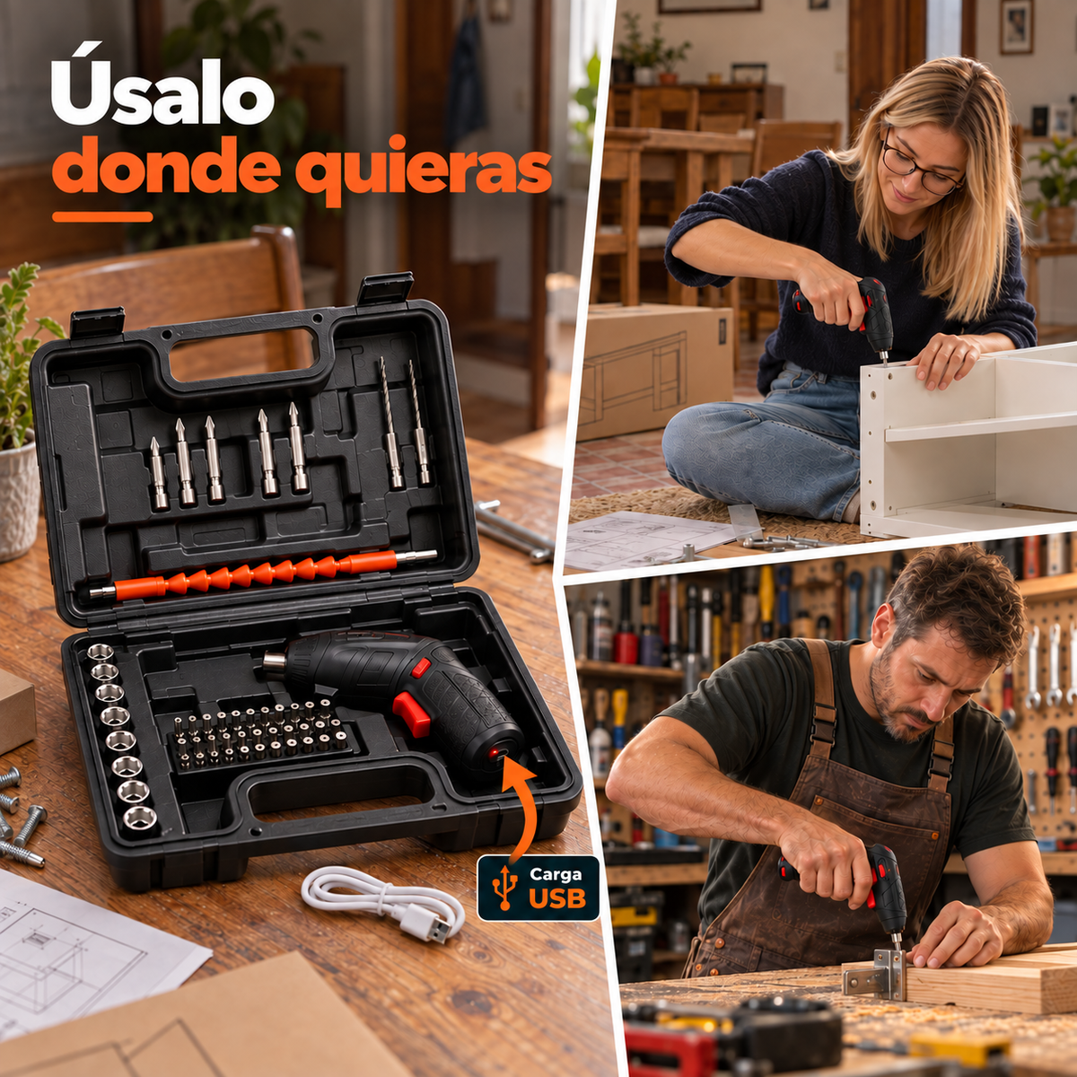 Set 47 pcs Destornillador eléctrico